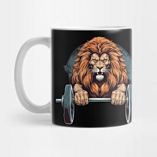 lion at gym Mug